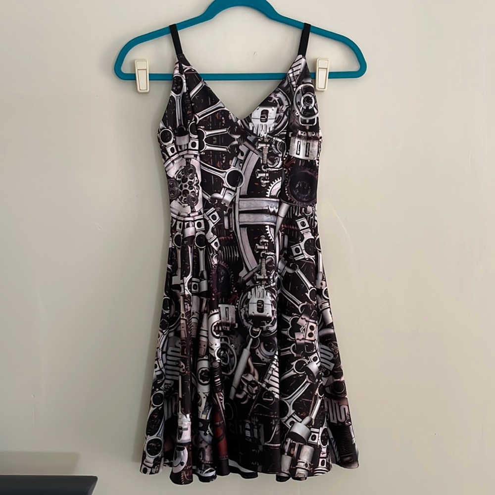 BlackMilk Steampunk Strappy Mini Dress
